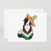 Mexicaanse hond Sombrero en Poncho Cinco de Mayo Briefkaart (Voorkant / Achterkant)