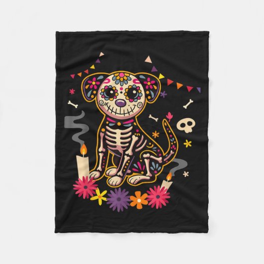 Mexicaanse Hondendag Van Het Overheidsagentschap S Fleece Deken (Voorkant)