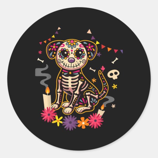 Mexicaanse Hondendag Van Het Overheidsagentschap S Ronde Sticker (Voorkant)