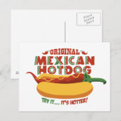 Mexicaanse hotdog briefkaart (Voorkant / Achterkant)