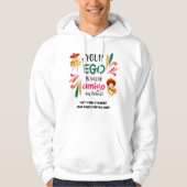 Mexicaanse Humor UW EGO IS NACHO AMIGO Custom Text Hoodie (Voorkant)