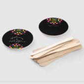 Mexicaanse huwelijksontvangst bloem vlinder handwaaier (Niet-gemonteerd)