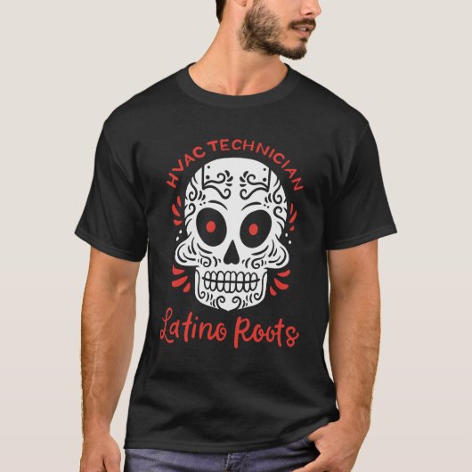 Mexicaanse HVAC-koeltechniek T-shirt (Voorkant)