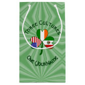 Mexicaanse Ierse Amerikaanse Shamrock Vlag Klein Cadeauzakje (Achterkant)