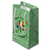 Mexicaanse Ierse Amerikaanse Shamrock Vlag Klein Cadeauzakje (Voorkant Gekanteld)