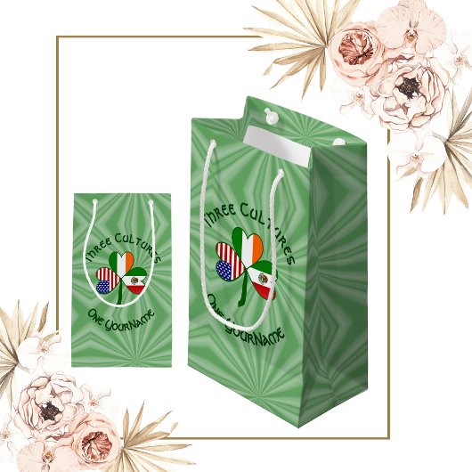 Mexicaanse Ierse Amerikaanse Shamrock Vlag Klein Cadeauzakje