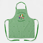 Mexicaanse Ierse VS vlag Shamrock gepersonaliseerd Schort (Voorkant)