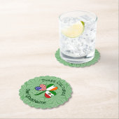 Mexicaanse Ierse VS Vlaggen Shamrock gepersonalise Kartonnen Onderzetters (Insitu)