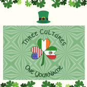 Mexicaanse Ierse VS Vlaggen Shamrock gepersonalise Tissuepapier