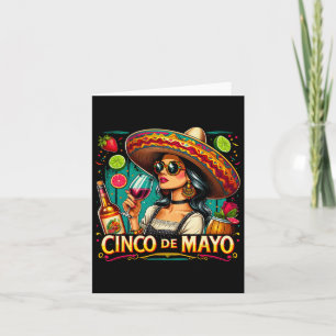 Mexicaanse immigrante Cinco De Mayo-vrouw Funny Ci Kaart