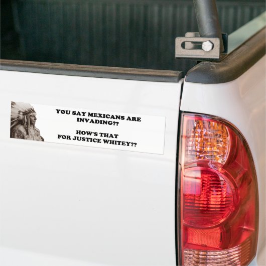 Mexicaanse invasie bumpersticker (Op Truck)