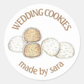 Mexicaanse Italiaanse bruiloft Homemade van Cookie Ronde Sticker (Voorkant)
