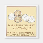 Mexicaanse Italiaanse bruiloft Koekjes Snowball Ba Magneet (Voorkant)