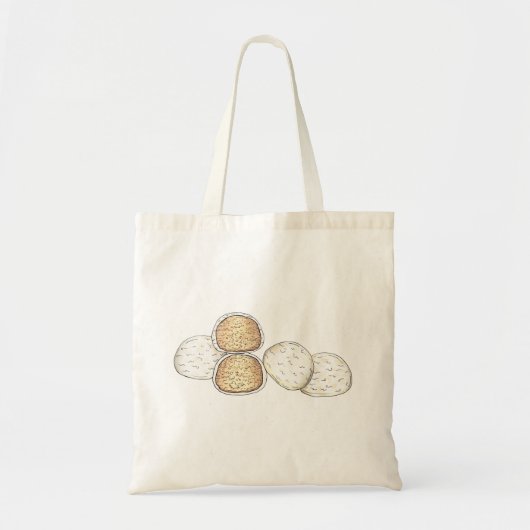 Mexicaanse Italiaanse bruiloft Koekjes Snowball Ba Tote Bag (Voorkant)