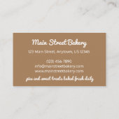 Mexicaanse Italiaanse bruiloft Koekjes Snowball Ba Visitekaartje (Achterkant)