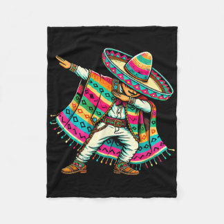 Mexicaanse jongen in Poncho Cinco de Mayo Fiesta Fleece Deken