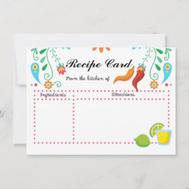 Mexicaanse Kaart aan het recept van Fiesta