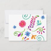 Mexicaanse Kaarten Fiesta Wedding RSVP Kaartje (Achterkant)