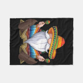 Mexicaanse Kabouter Cinco De Mayo Serape Poncho Ma Fleece Deken (Voorkant (Horizontaal))