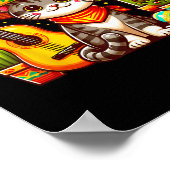 Mexicaanse kat Cinco de Mayo Kitten Let's Fiesta V Poster (Hoek)