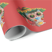 Mexicaanse kat met Sombrero Cadeaupapier (Rol Hoek)