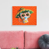 Mexicaanse Kat met Sombrero Canvas Afdruk (Insitu (Woonkamer))