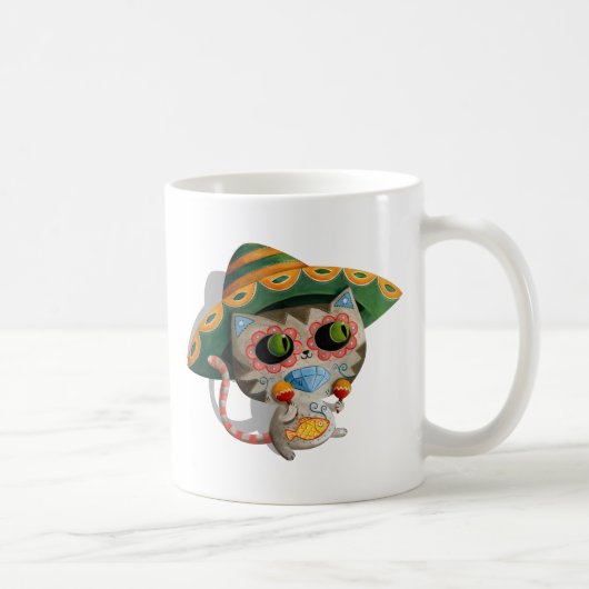 Mexicaanse kat met Sombrero Koffiemok (Rechts)