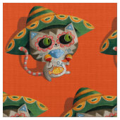 Mexicaanse kat met Sombrero Stof (Close Up)