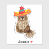 Mexicaanse kat-Sticker Sticker (Vel)