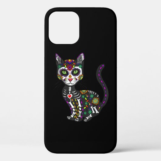 Mexicaanse kattenhalloween dag van de dood Case-Mate iPhone case (Achterkant)