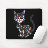 Mexicaanse kattenhalloween dag van de dood muismat (Met muis)