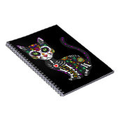 Mexicaanse kattenhalloween dag van de dood notitieboek (Rechterzijde)