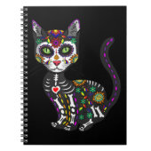 Mexicaanse kattenhalloween dag van de dood notitieboek (Voorkant)