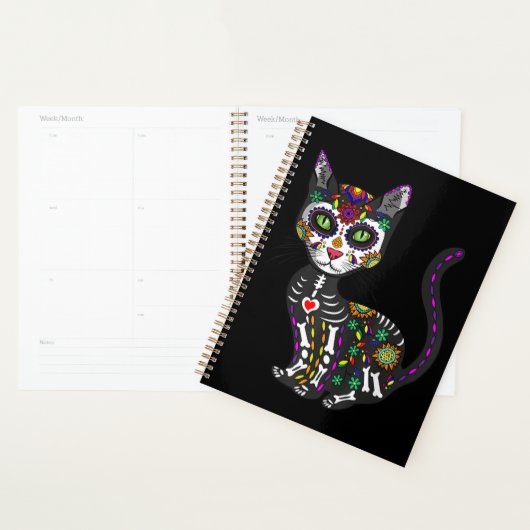 Mexicaanse kattenhalloween dag van de dood planner (Display)