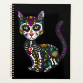 Mexicaanse kattenhalloween dag van de dood planner (Voorkant)