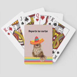 Mexicaanse kattenspelkaarten pokerkaarten