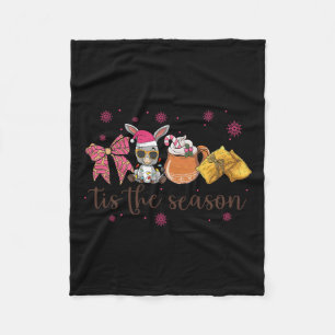 Mexicaanse kerst is het seizoen roze Spaans Chris Fleece Deken
