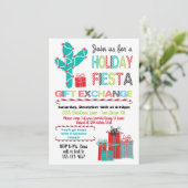 Mexicaanse kerstcadeaubeurs Fiesta Kaart (Staand voorkant)