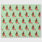 Mexicaanse Kerstman Cadeaupapier (Vlak)