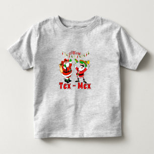 Mexicaanse Kerstman Cowboy Kerstman Vrolijke TEX-M Kinder Shirts