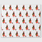 Mexicaanse Kerstman Kerstcadeau Cadeaupapier (Vlak)