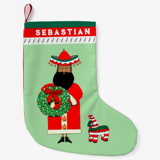 Mexicaanse Kerstman Kleine Kerstsok (Voorkant)