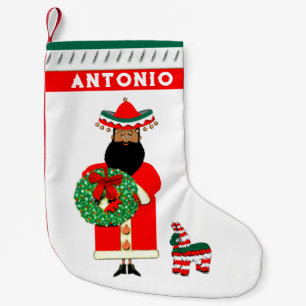 Mexicaanse kerstman kleine kerstsok