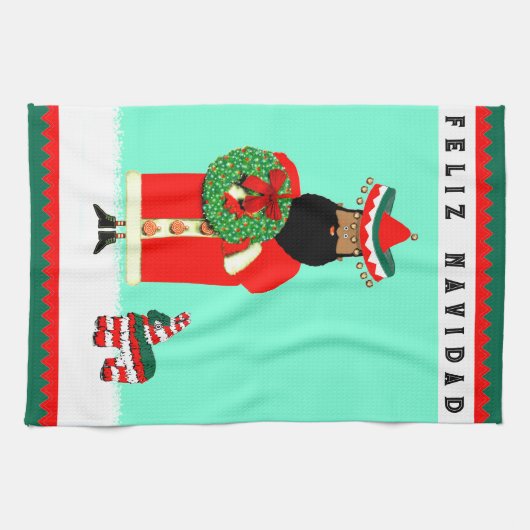 Mexicaanse kerstman theedoek (Horizontaal)