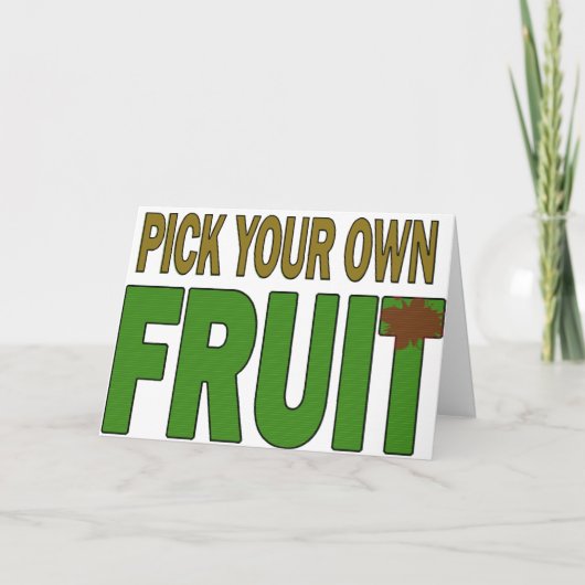 Mexicaanse Kerstmis Card_Pick Uw Eigen Fruit Feestdagen Kaart (Voorkant)