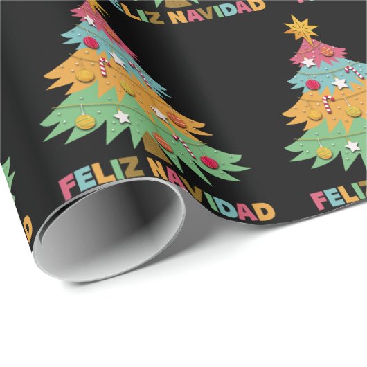 Mexicaanse Kerstmis Feliz Navidad Cadeaupapier (Rol Hoek)