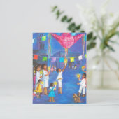 Mexicaanse Kerstmis, leuke decoraties, vieren Feestdagenkaart (Staand voorkant)