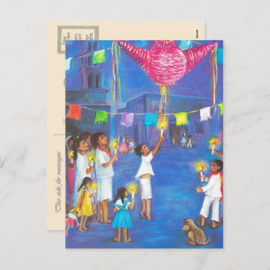 Mexicaanse Kerstmis, leuke decoraties, vieren Feestdagenkaart (Voorkant / Achterkant)