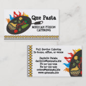Mexicaanse keuken- en keukenmakerij visitekaartje (Voorkant / Achterkant)