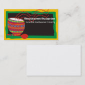 Mexicaanse keuken versierde bowl-visitekaartjes visitekaartje (Voorkant / Achterkant)